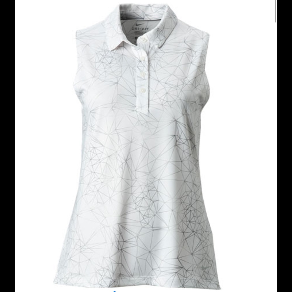NWT Nike Women's Printed Fairway Sleeveless Polo S